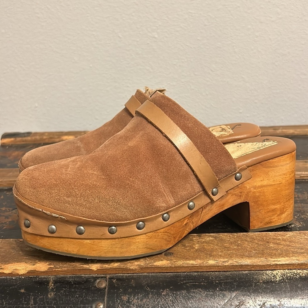NWOT Free People Calabasas mule clog, heel, brown suede. Women’s size 39. - Picture 6 of 9